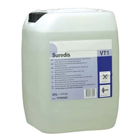 Articolo HPR2367 SUREDIS VT1 Disinfettante concentrato - Correlato al Mod. HPR2363 ZETAVIR - DISINFETTANTE LIQUIDO CONCENTRATO PER SUPERFICI. BATTERICIDA, FUNGICIDA E VIRUCIDA - 5 lt - Osd gruppo Ecotech srl